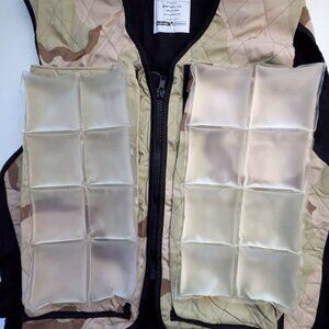 Techniche Cooling Zippered Vest -Cooling Beanie and Cooling Neck Band Size Large